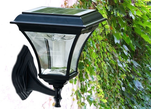 European design solar pillar light