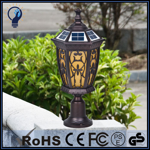 Chinese style solar pillar light