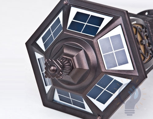 Chinese style solar pillar light