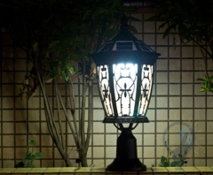 Chinese style solar pillar light