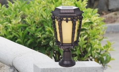 Aluminum metal LED solar wall light