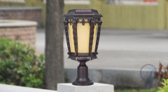 Aluminum metal LED solar wall light