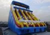 Waterproof Blue Inflatable Water Slide / Inflatable Water Pool For Home Kids
