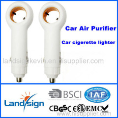 Cixi Landsign air purifier car series wholesale DC12V 1W CE/ROHS ABS portable car air purifier freshener ionizer oxygen