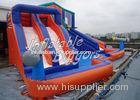 Commercial Red Inflatable Water Slidei Cannons For Adults , EN71 EN14960