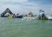 Residential Party Inflatable Water Park For Adults , Digital Inkjet Printing