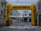 0.55 mm PVC Digital Full Print Inflatable finish line arch For Events , 10m L