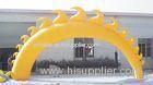 Outdoor Yellow Flame Inflatable Arch / Inflabalbe Gate For advertising