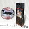 Blocked Bottom Stand Up Zipper Pouch, Coffee Packaging Bags With Valve