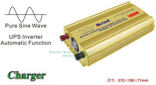 Hot Selling Pure Sine Wave Built-In Charger UPS DC to AC Continuous 1000W Peak 2000 Watt Power Inverter
