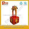 Red D Cardboard Pallet Beverage Display Racks For Holiday Promotion
