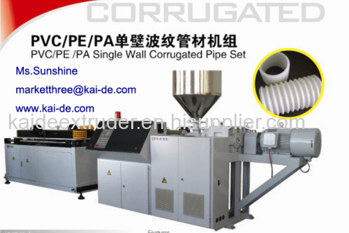 PVC corrugated pipe making machinery 12-50mm