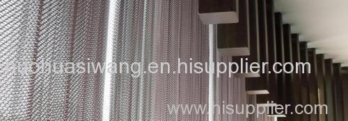 Decorative metal chain link mesh curtain