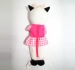 lovely plush animal tiger wear skirts pencil bags
