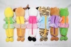 plush animal bear wear skirts pencil bags