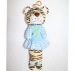 Lovely plush animal wear skirts tiger pencil bags