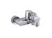 Contemporary Wall Mounted Single Lever Bathtub Shower Faucet with Brass divertor and Gravity body fo