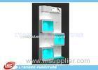 Shop Books Present Wood Display Cases MDF With Printing Logo , Paint Finished