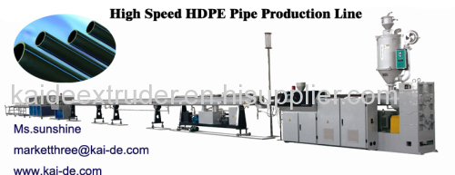 High speed HDPE Pipe production line