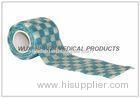 Blue OEM Check Cohesive Self Adhesive Bandage Elastic Wrap For Fixation