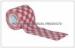 OEM Pink Check Cohesive Self Adhesive Bandage Elastic Wrap For Fixation