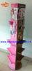 4 Color Printed Metal Retail Display Stands Unit , Three - Face Makeup Displays