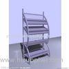 Portable Steel Metal Newspaper / Magazine Racks For Home 10-30kgs / Layer