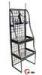 Three Layer Beverage / Wine Display Racks , Spray Painted Mesh Metal Wire Display Racks