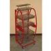 Red 6 Tier Steel Display Stands Trade Show Display Stands For Supermarket