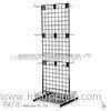 Peg Hook Wire Mesh Hanging Display Racks With Spray Painted 10-60kgs