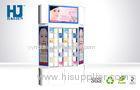 Double Sided White Cosmetic Display Stand For Facial Mask Products Oil Printing