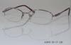 Half Rim Stainless Steel Optical Frames For Women , Rectangular Glasses Frames