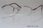 Half Rim Stainless Steel Optical Frames For Women , Rectangular Glasses Frames