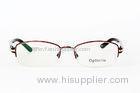 Half Frame Metal Ladies Optical Frames , Spectacles Frames For Round Face Women