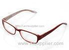 Rectangle Cellulose Propionate Plastic Eyeglass Frames Oval For Youth , Light Colors