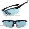 Clip on Low Weight Polarized Cycling Sunglasses With Strap And Polarized Test Card