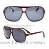 Fashion Dark Red Acetate Frame Sunglasses With CR-39 Lens , Vintage