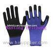Washable Purple Nitrile Work Gloves Comfortable 13 Gauge For Painting