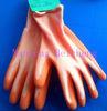 Orange Sandy Nitrile Work Gloves 13 Gauge With Polyester Liner Dip Palm