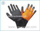 Fluorescent Liner Durable Medium Duty Latex Coated Gloves For Automotive Manufacturing