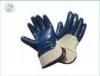 M Puncture Resistance Blue Nitrile Work Gloves With Open Back, safety cuff
