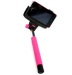 Extendable Monopod Bluetooth Remote Control Selfie Pole Stick with Mount Holder in Pink
