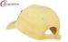 Yellow Cotton Baseball Caps with Jeweled Butterfly for Adult