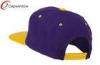 Purple Gold Los Angeles Embroidered Snapback Baseball Caps with Wool and Acrylic Blend