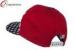 Red Cotton Twill Flat Bill USA Flag Snapback Baseball Caps with Plasic Snap