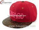 Adjusteble Flat Brim Hip Hop Baseball Caps Snakeskin Leather Beak Hats