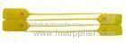 Yellow PP Plastic High Security Seals / Pacdlock Seals For Bags , Trailer