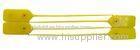 Yellow PP Plastic High Security Seals / Pacdlock Seals For Bags , Trailer