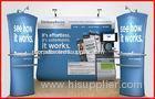 10ft Portable Tension Fabric Backwall For Trade Show With Seamless Fabric Graphic