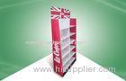 Red Cardboard Floor Pallet Display Stand for Clothes / Medicine / Cosmetics